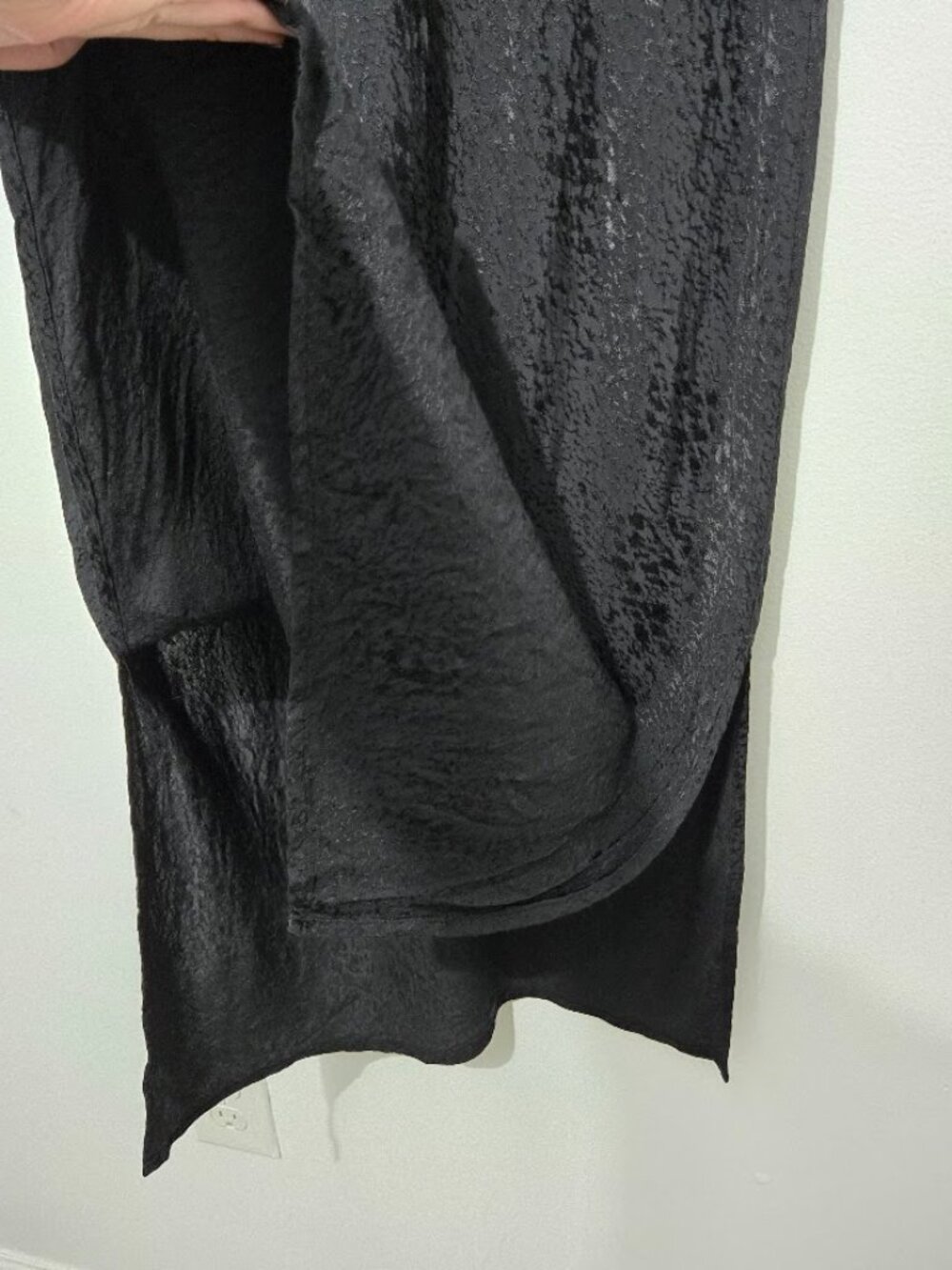 Anthropologie Amelie Jacquard Slip Midi Dress Size 4 Cowl Neck Slit Party Event - Picture 6 of 14